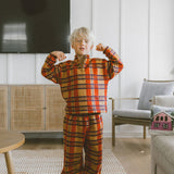 Brooks Set in Mars Red Plaid