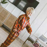 Brooks Set in Mars Red Plaid