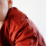 Harley Pocket Romper in Brick