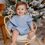 Harley Pocket Romper in Slate