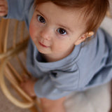 Harley Pocket Romper in Slate