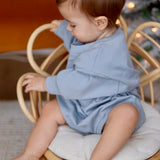 Harley Pocket Romper in Slate