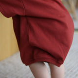 Cory Pocket Romper in Brick
