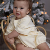 Cory Pocket Romper in Vanilla