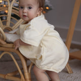 Cory Pocket Romper in Vanilla