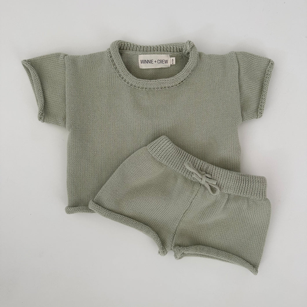 Saylor Knit Set in Green