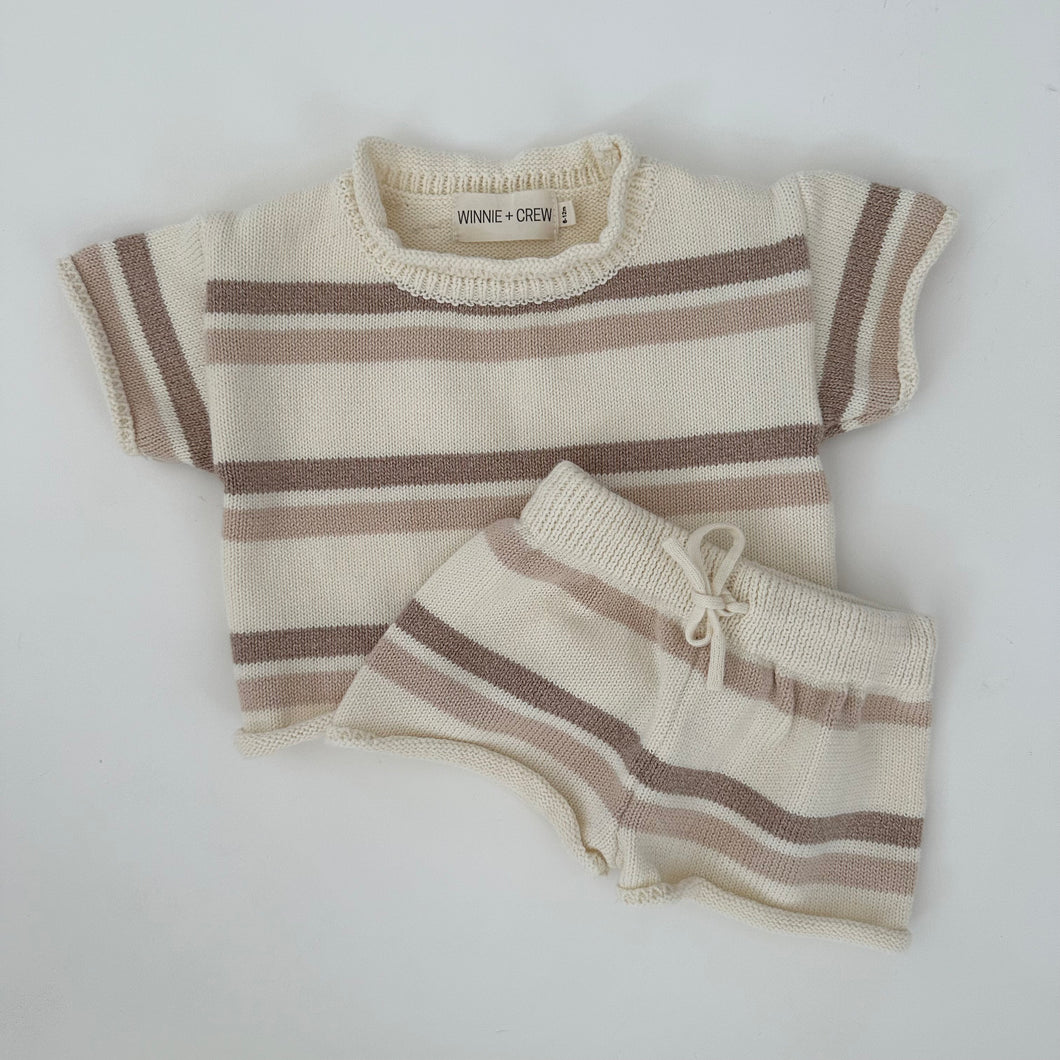 Saylor Knit Set in Stripes