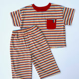 Birdie Set in Red Stripe