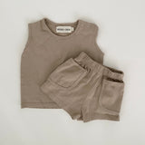 Tate Sleeveless Set in Khaki