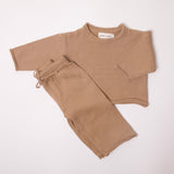 Quincy Knit Set in Camel