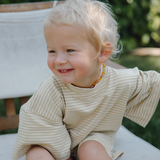 Finn Playsuit in Yellow Stripe