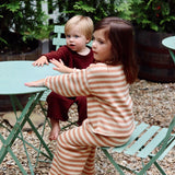 Quincy Knit Set in Vanilla Stripe