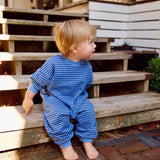Marlowe Jumpsuit in Bel Air Blue Stripe