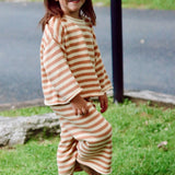 Quincy Knit Set in Vanilla Stripe