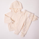 Decker Hooded Set in Cream