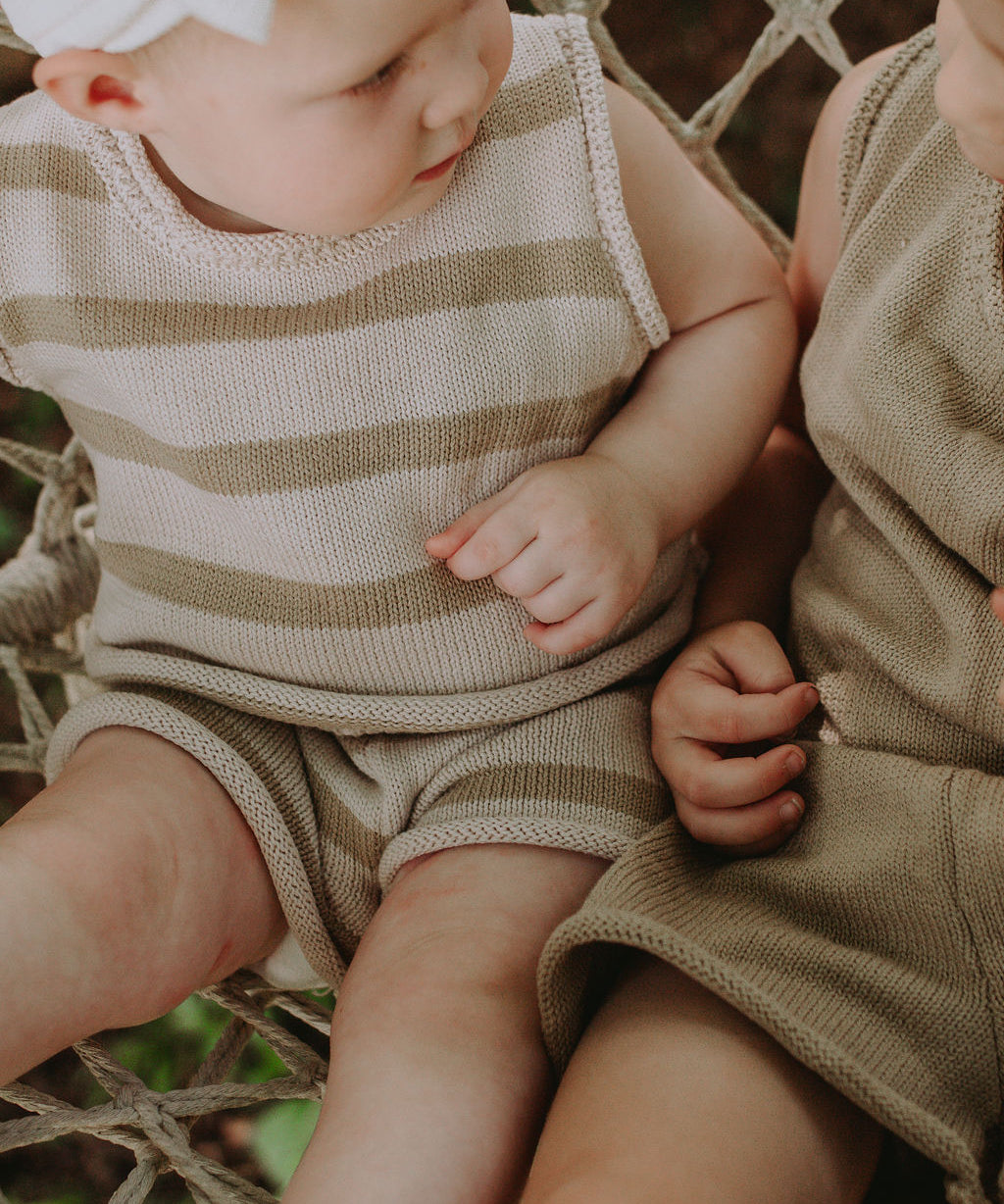 Winnie + Crew comfortable and stylish matching sets for babies and toddlers in modern neutral colors