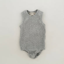 Load image into Gallery viewer, Rory Ribbed Romper in Grey
