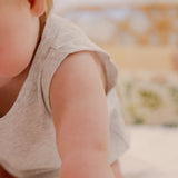 Monroe Romper in Heather Grey