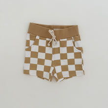 Load image into Gallery viewer, The Checkered Collection - Shorts in Muted Mustard
