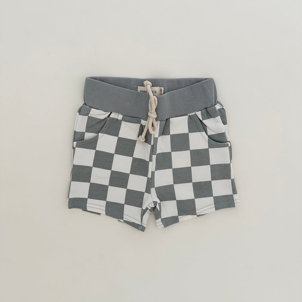 The Checkered Collection - Shorts in Blue