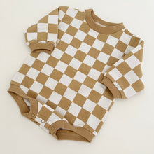 Load image into Gallery viewer, The Checkered Collection - Romper in Muted Mustard
