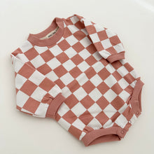 Load image into Gallery viewer, The Checkered Collection - Romper in Pink
