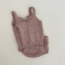 Load image into Gallery viewer, Faye Knit Tank Set in Pink
