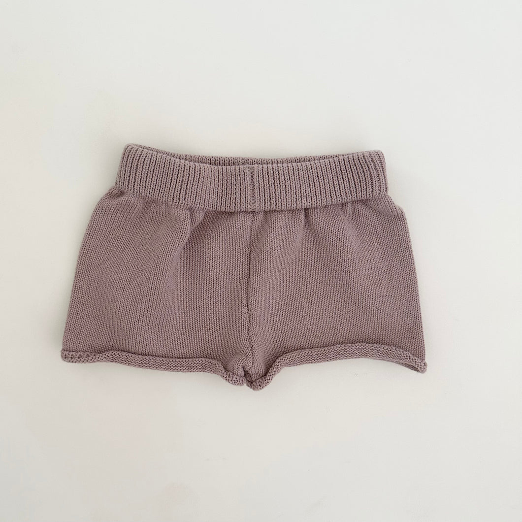 Merritt Knit Shorts in Light Purple